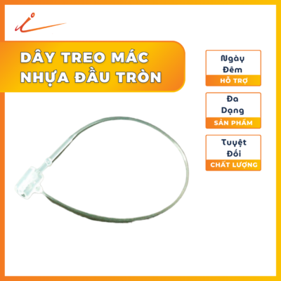 Dây treo mác nhựa đầu tròn