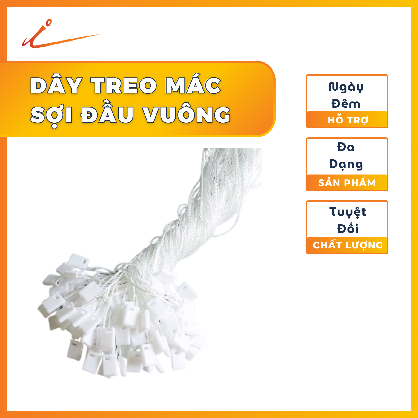 Dây treo sợi đầu vuông