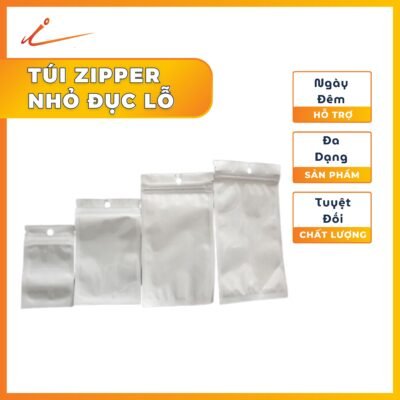 Túi zipper nhỏ đục lỗ